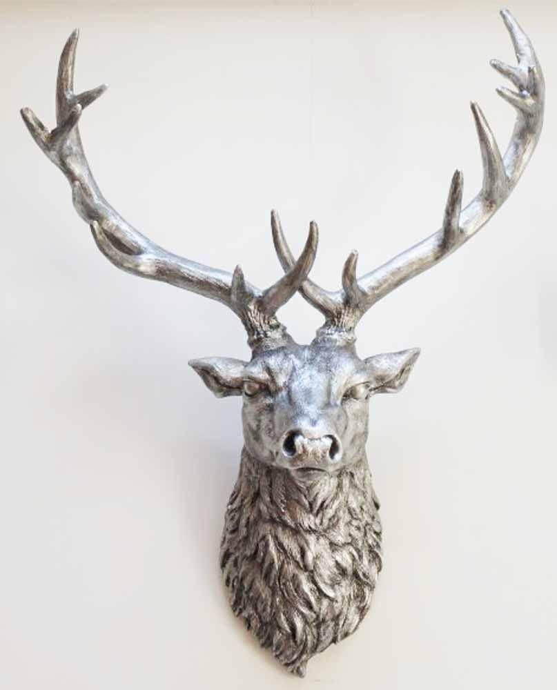Resin Wall Art – Stags Head Regarding Stags Head Wall Art (View 1 of 20)