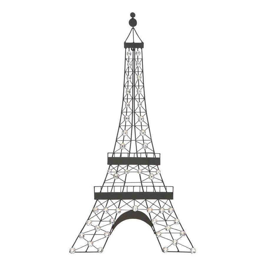 Shop Woodland Imports 18 In W X 32 In H Frameless Metal Eiffel Within Eiffel Tower Metal Wall Art (View 1 of 20)