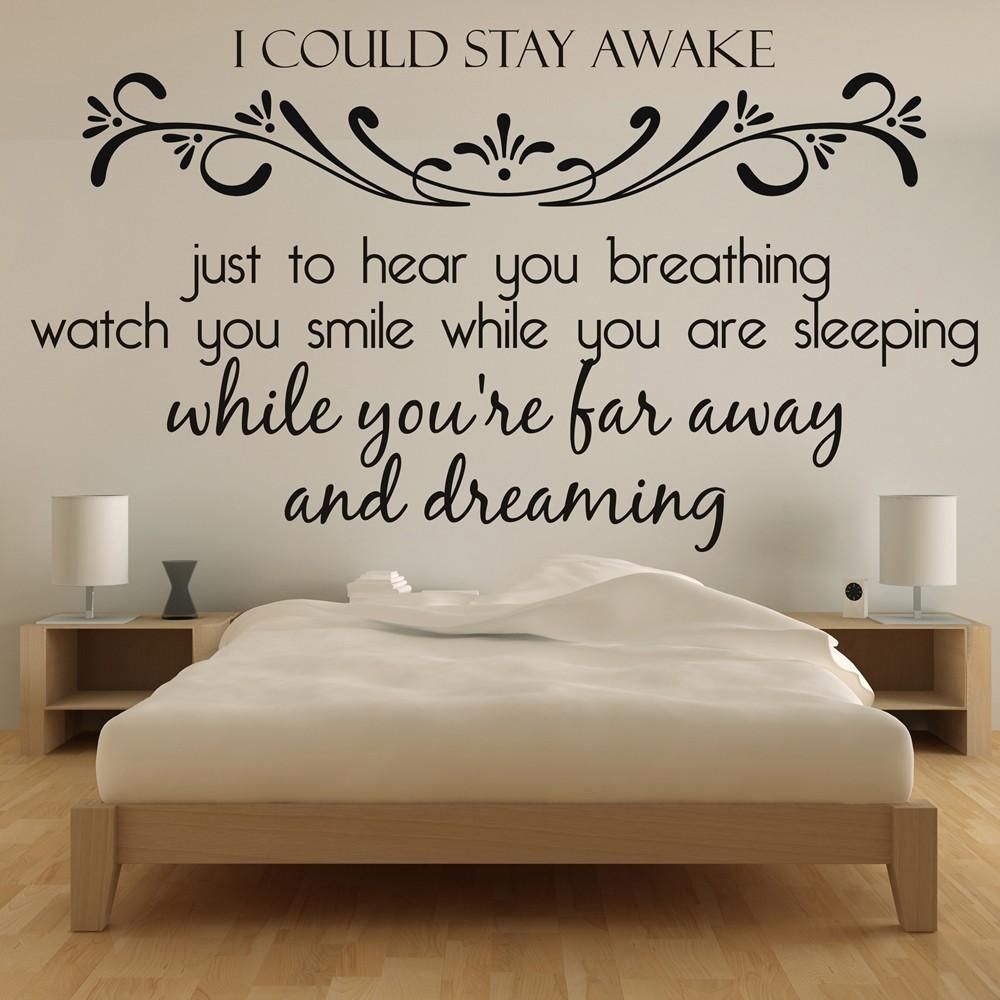 Song Lyric Quotes Wall Stickers | Iconwallstickers.co.uk Pertaining To Justin Bieber Wall Art (Photo 18 of 20)