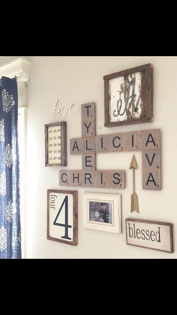 Top 25+ Best Wall Picture Collages Ideas On Pinterest | Picture Pertaining To Last Name Framed Wall Art (View 11 of 20)