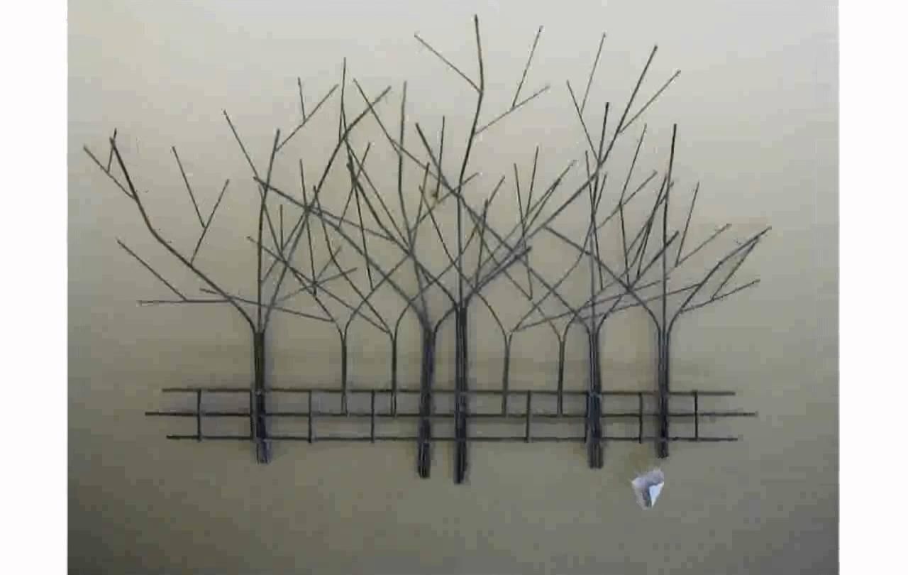 Tree Wall Art – Youtube Inside Metal Wall Art Trees And Branches (View 1 of 20)