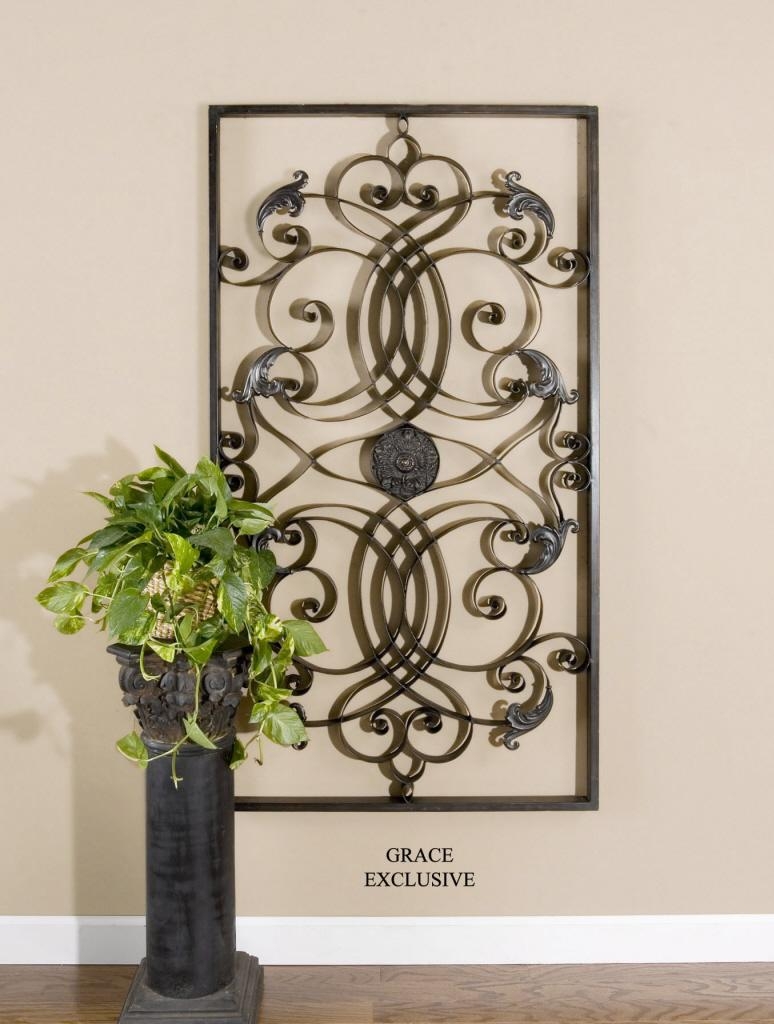 Uttermost Effie Rectangle Metal Wall Art 07527 Regarding Rectangular Metal Wall Art (Photo 1 of 20)