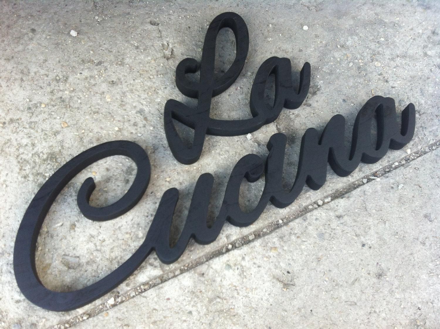 Wall Art Ideas Design : La Cucina Wall Art Simple Amazing Sign Pertaining To Cucina Wall Art (View 1 of 20)