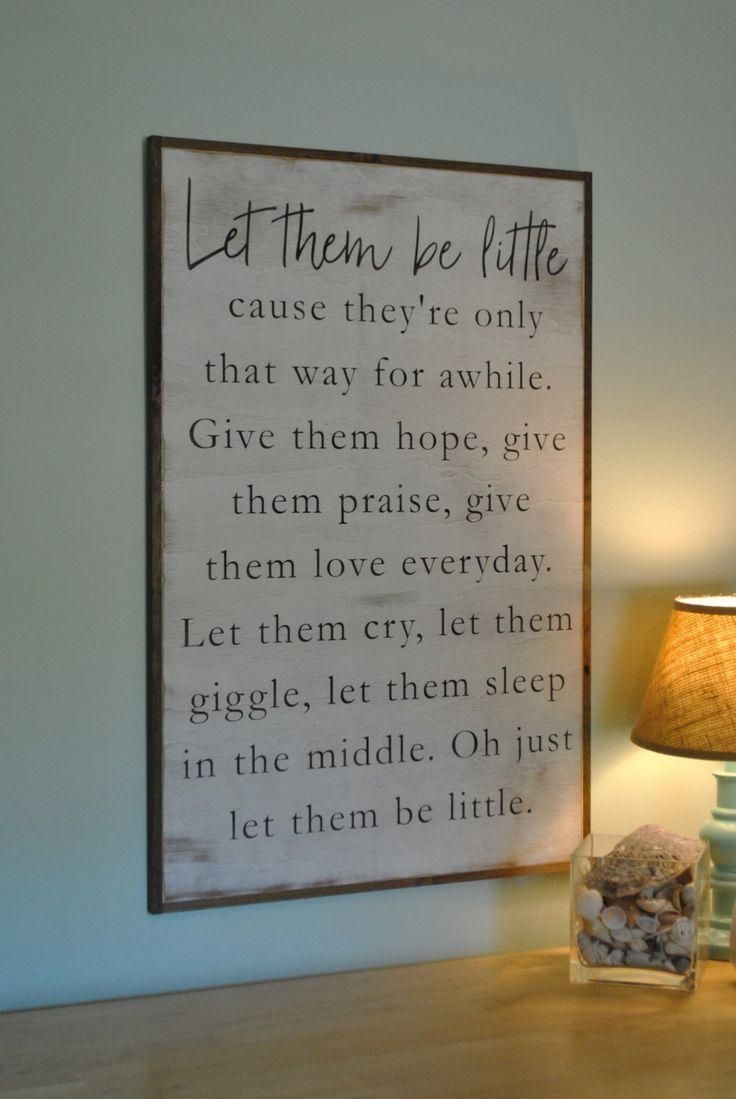 Wall Decor Ideas. Be Little Kids Sign Distressed Shabby Chic Throughout Shabby Chic Wall Art (Photo 20 of 20)