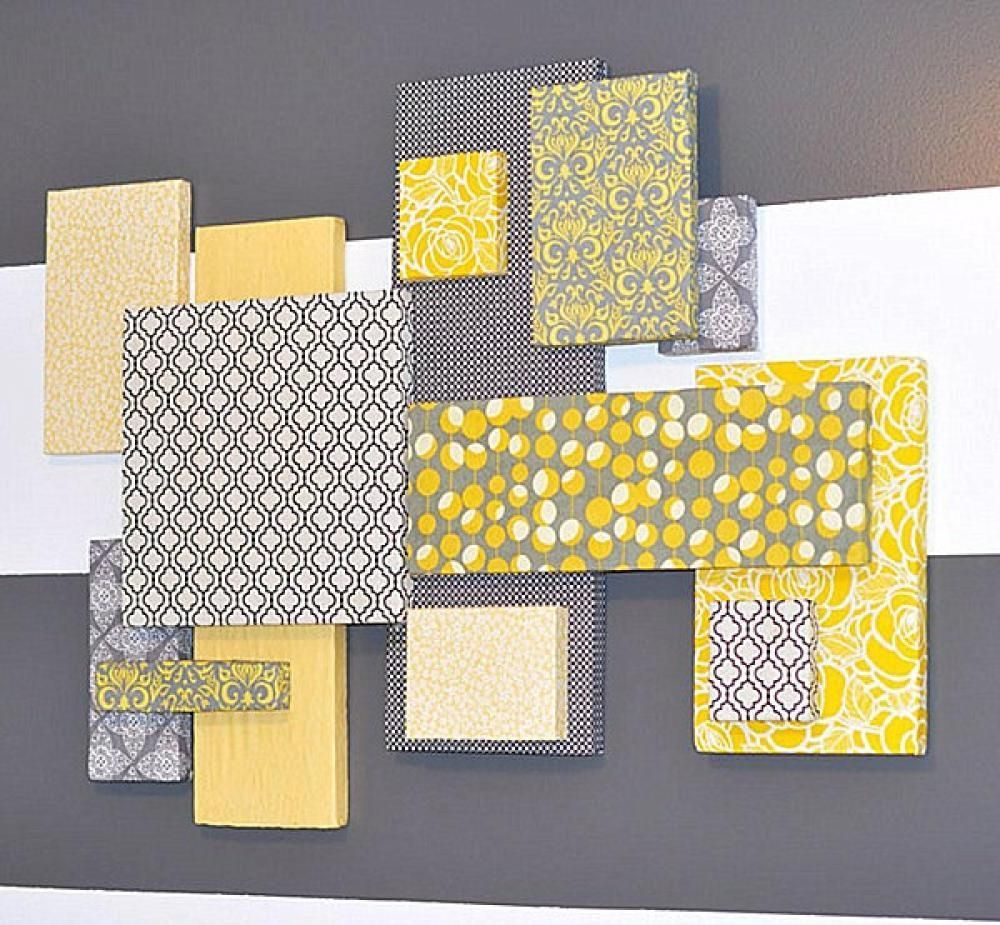 Wall Decoration. Yellow And Gray Wall Decor – Lovely Home Within Gray And Yellow Wall Art (Photo 15 of 20)