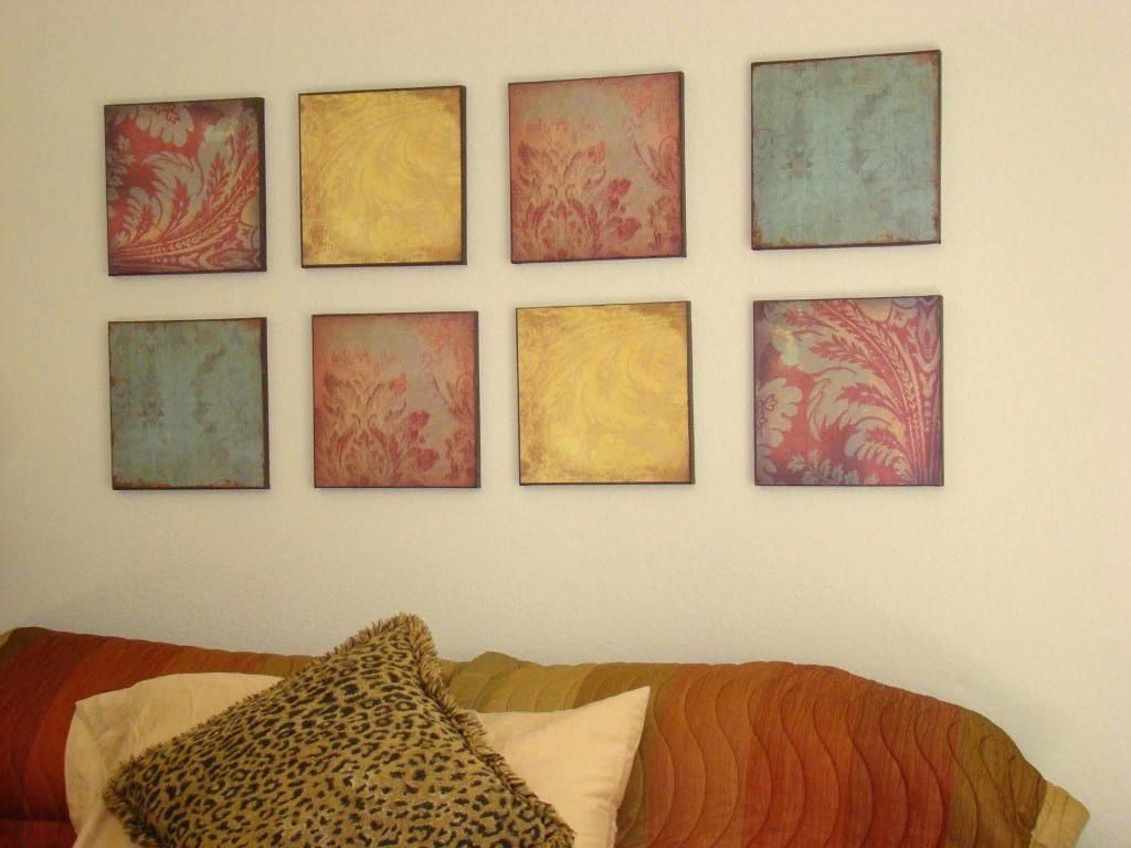 Wall Ideas : Easy Diy Wall Art Projects Easy Diy Canvas Painting Intended For Homemade Wall Art (Photo 10 of 20)