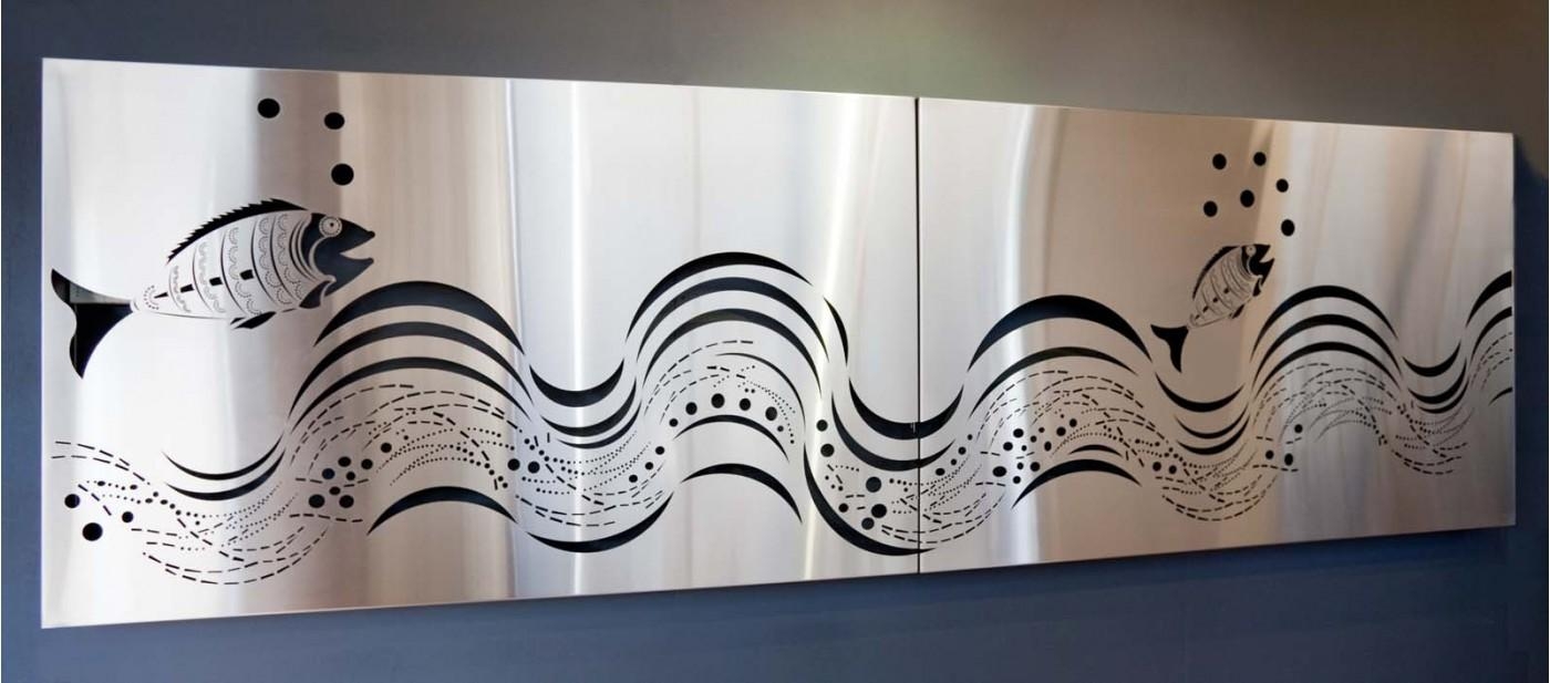 Featured Photo of 20 Ideas of Stainless Steel Outdoor Wall Art