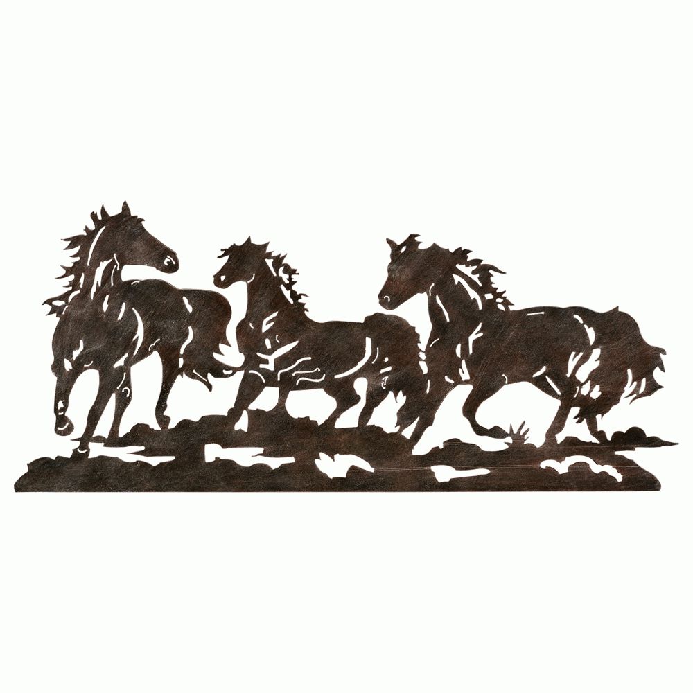 Western Metal Art Wall Hangings With Western Metal Wall Art Silhouettes (View 2 of 20)