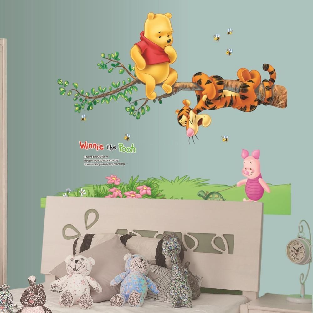 Winnie The Pooh Tigger Piglet Tree Wall Stickers Home Decor Within Winnie The Pooh Vinyl Wall Art (View 6 of 20)