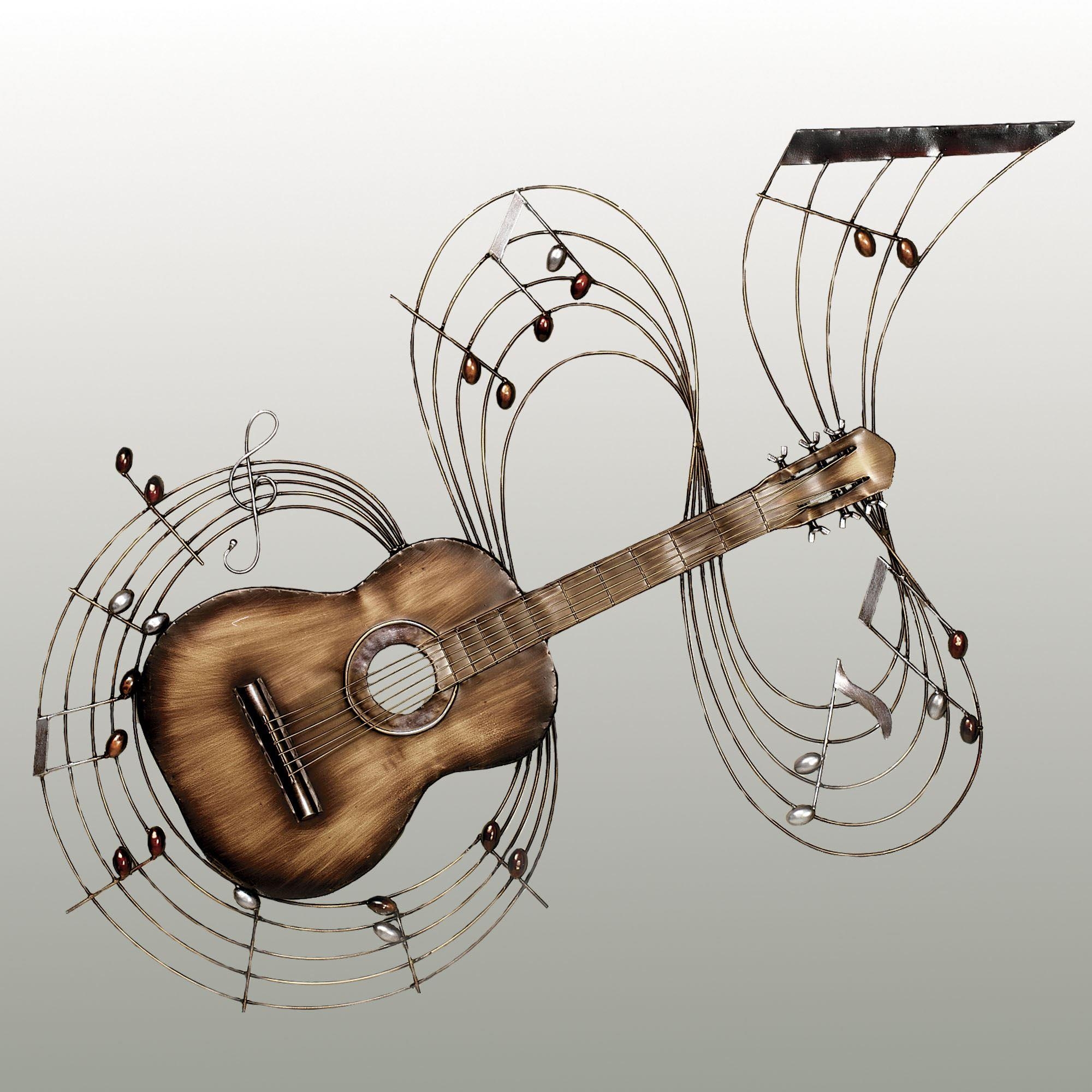 Featured Photo of 20 Collection of Guitar Metal Wall Art