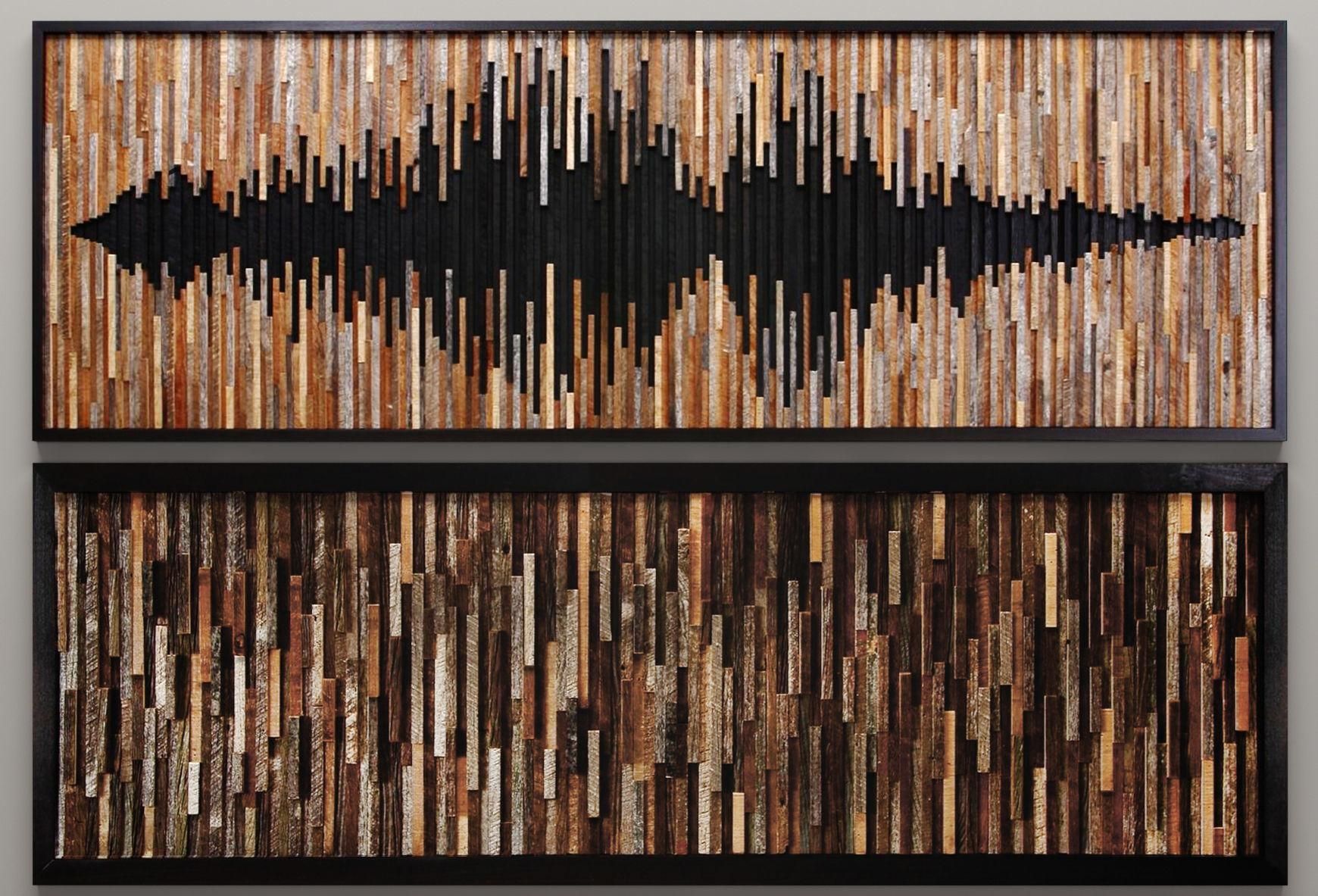 Wood Wall Art 46 3d Model | Cgtrader Intended For 3d Wall Art (View 17 of 20)