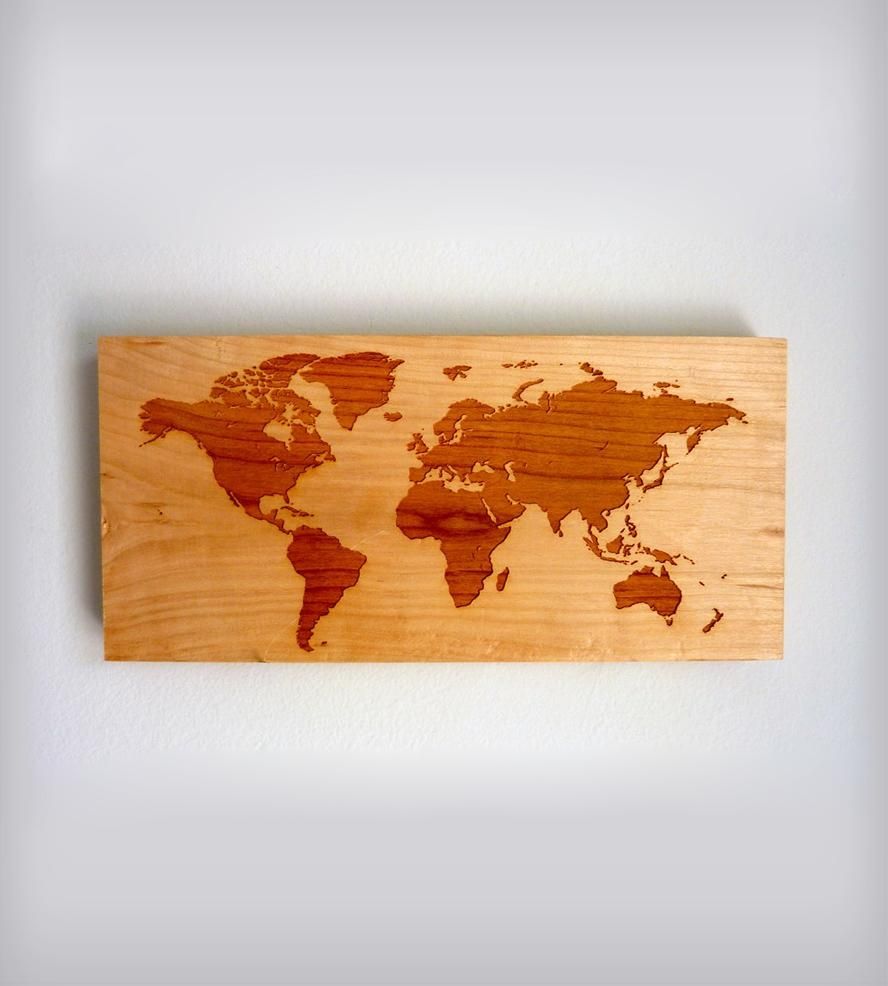 World Map Wood Wall Art | Inactive Pinterest Picks | Richwood Pertaining To Maps For Wall Art (View 2 of 20)