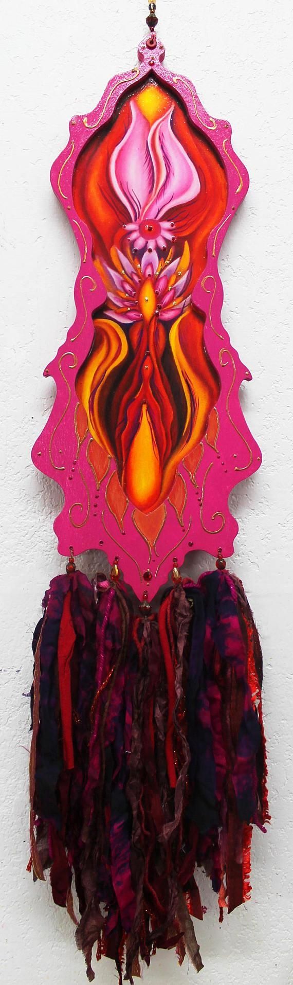 Yoni Art Vulva Art Exotic Flower Feminine Wall Art Vagina For Sensual Wall Art (View 12 of 20)
