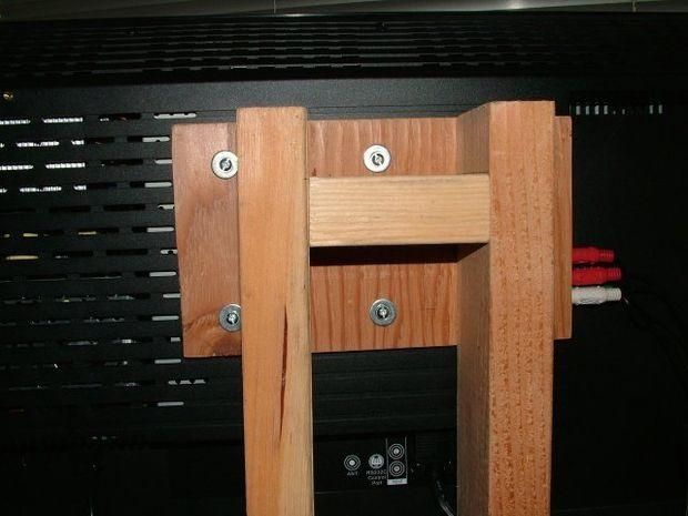 $10 Lcd Tv Floor Stand: 4 Steps Inside Most Recent Wood Tv Floor Stands (View 9 of 20)