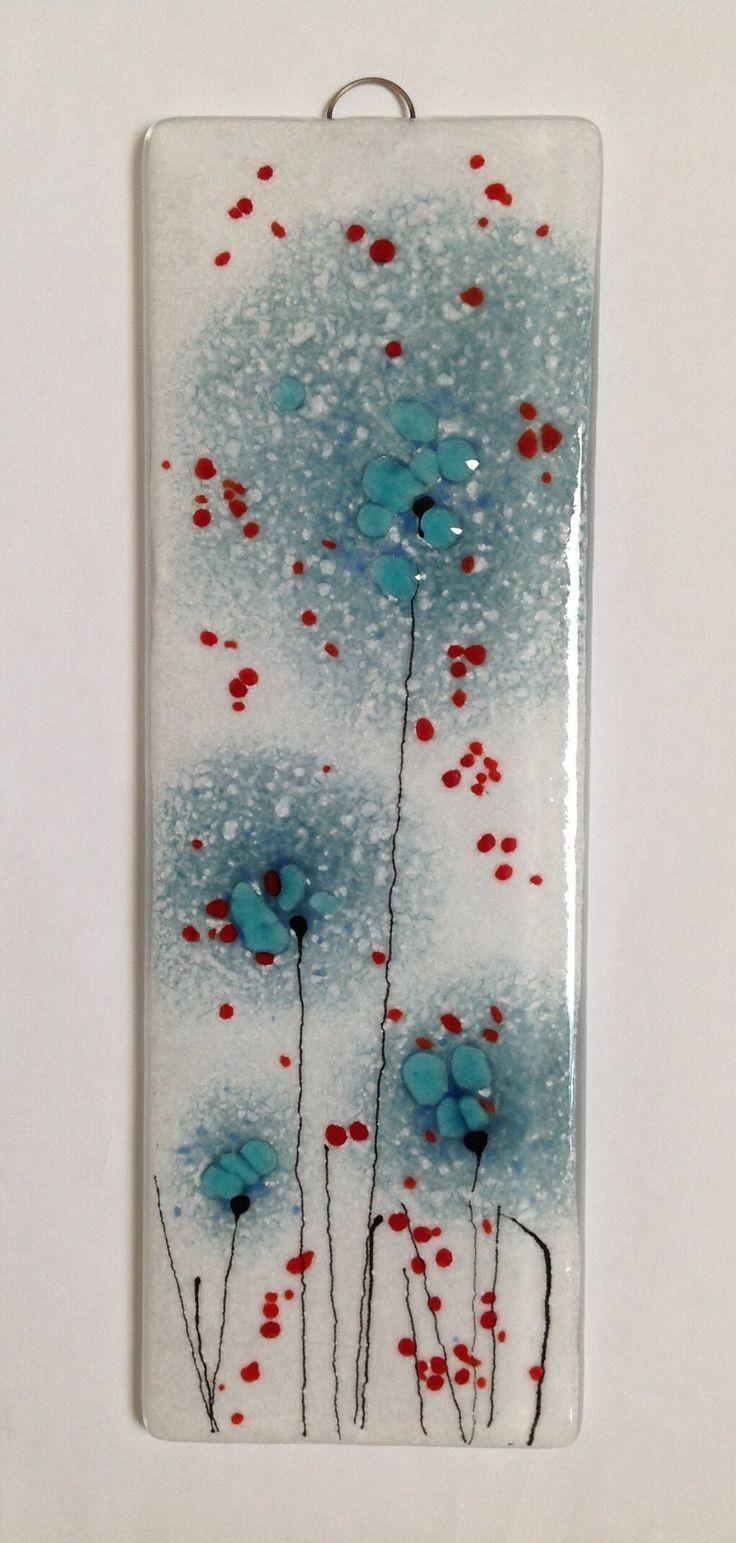 111 Best Fused Glass Wall Art – Panels – Hangings – Candle Screens Pertaining To Fused Glass Flower Wall Art (Photo 10 of 20)
