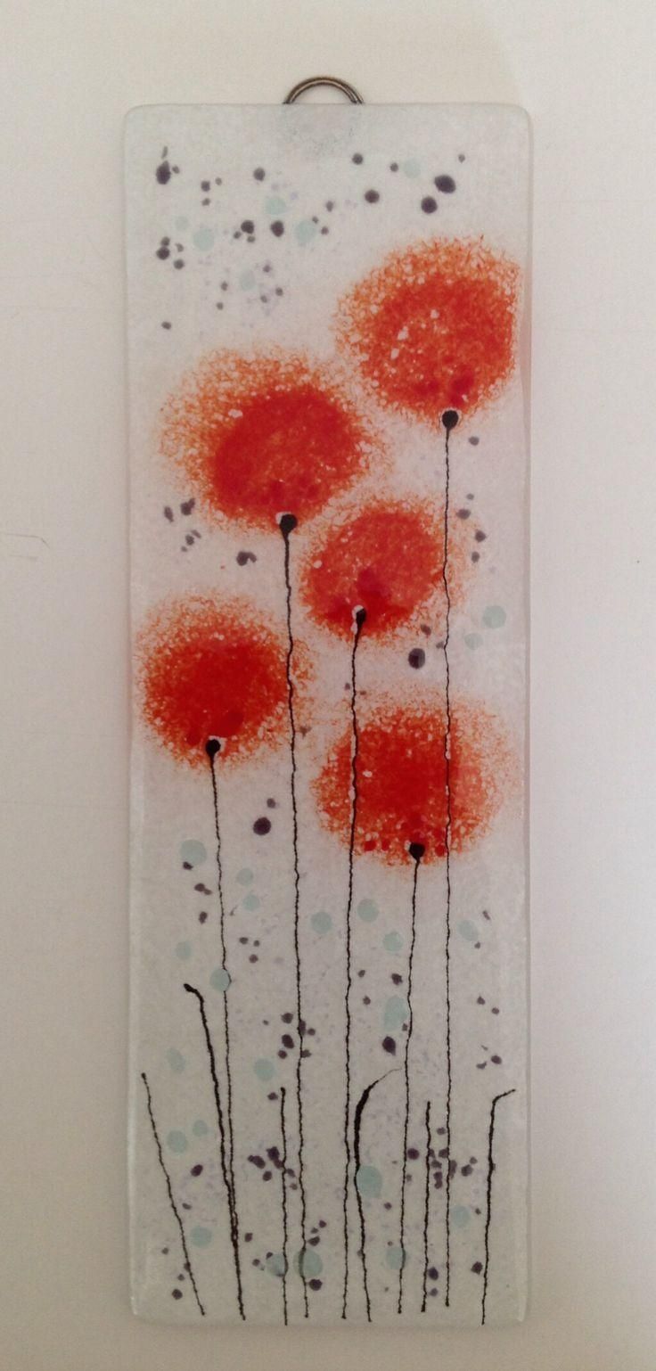122 Best Coach Stuff Fused Images On Pinterest | Glass, Fused Inside Fused Glass Flower Wall Art (Photo 9 of 20)