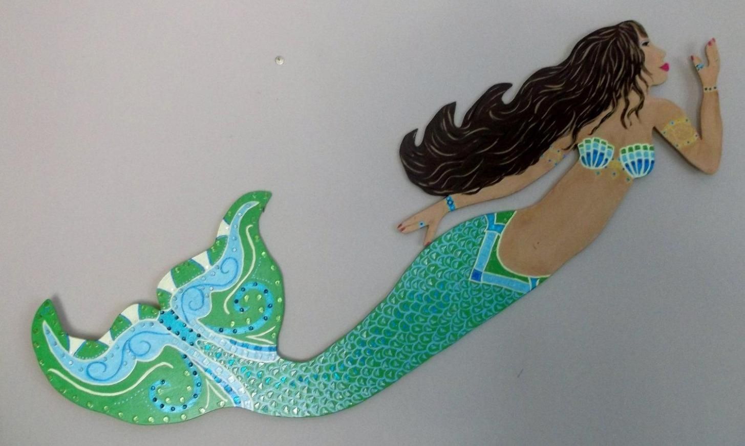 15+ Beautiful Wooden Mermaid Wall Hanging For Charming Decorations In Wooden Mermaid Wall Art (Photo 12 of 20)