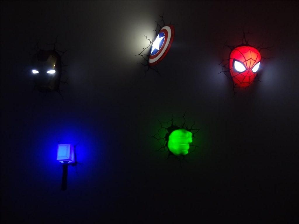 3d Wall Art Captain America Night Light | Wallartideas With Regard To 3d Wall Art Nightlight (Photo 2 of 20)