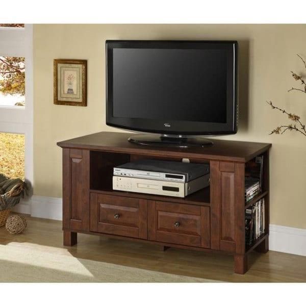 44 Inch Classic Brown Wood Tv Stand – Free Shipping Today In Best And Newest Classic Tv Stands (View 20 of 20)