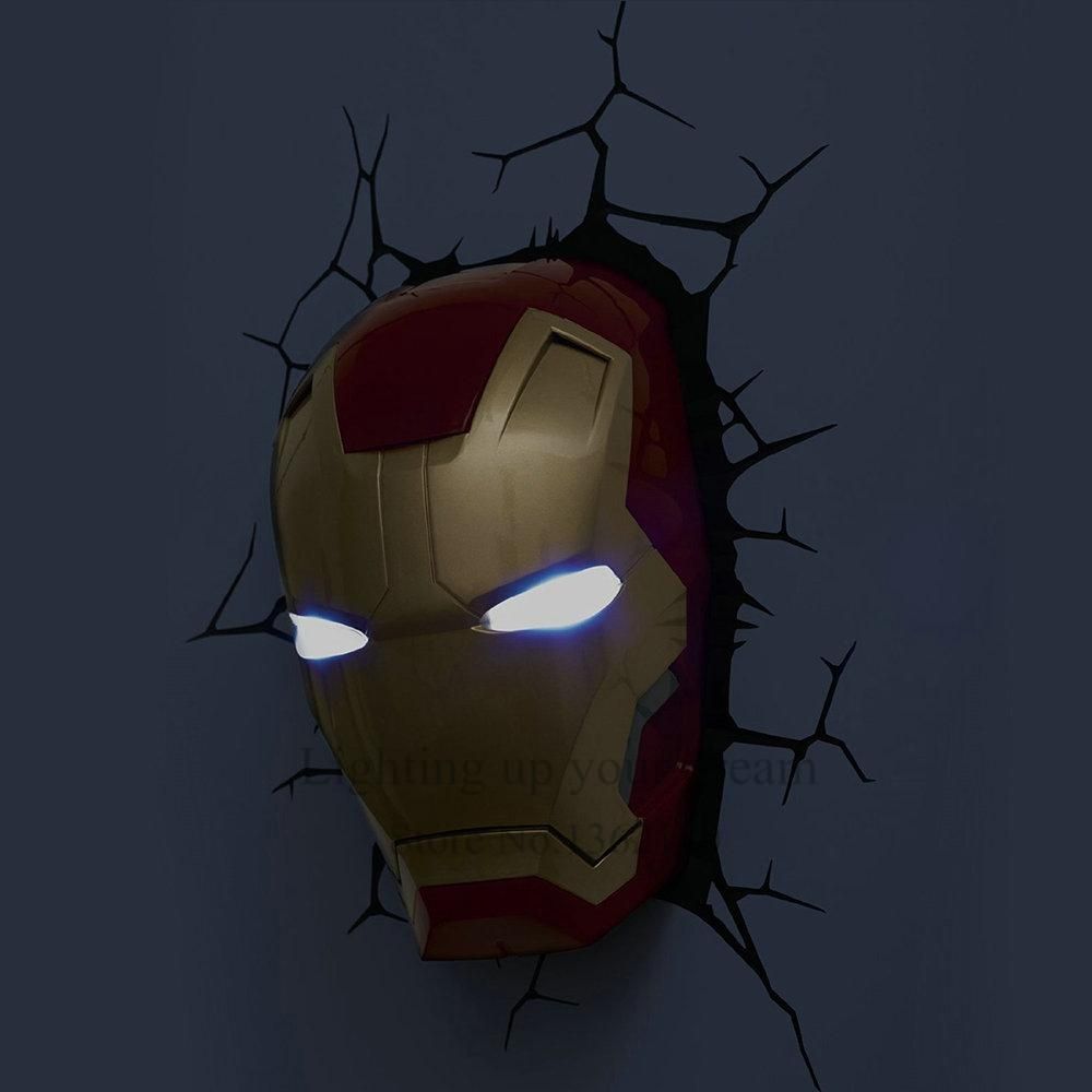 Aliexpress : Buy Creative Avengers Iron Man Hand Night Light For 3d Wall Art Nightlight (View 17 of 20)