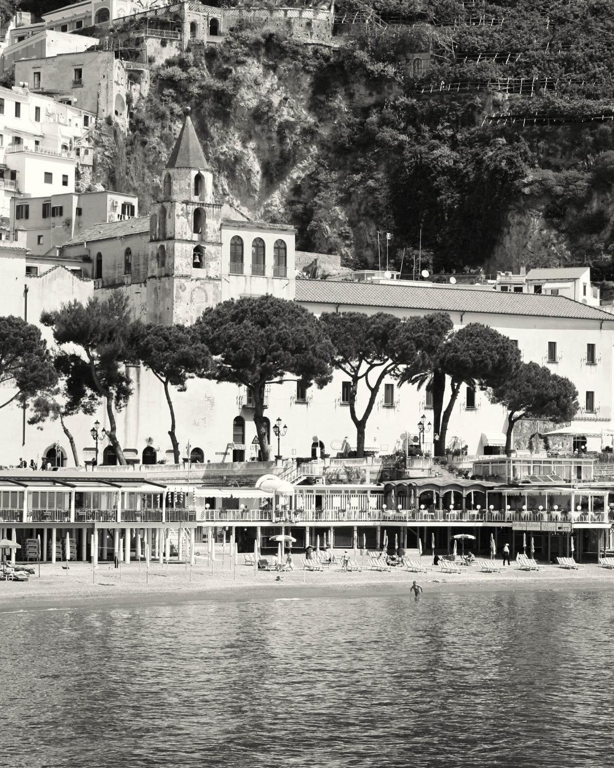 Amalfi Photography – Black And White Italy Photograph – Amalfi In Black And White Italian Wall Art (Photo 11 of 20)