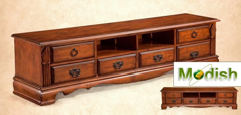 American Classical Style Solid Wood Tv Stand/cabinet [mddc D12 For Best And Newest Solid Oak Tv Cabinets (View 18 of 20)