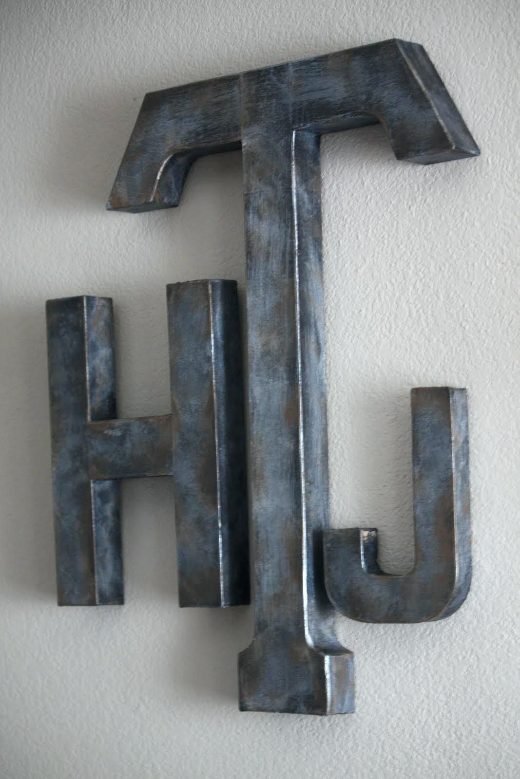 Articles With Large Metal Letters Wall Art Uk Tag: Metal Letters Intended For Decorative Metal Letters Wall Art (Photo 3 of 20)