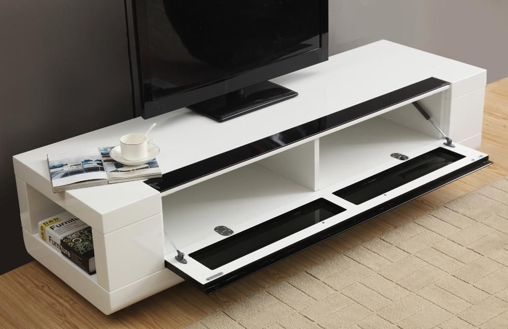 B Modern Editor Remix Mini Tv Stand | White High Gloss, B Modern Intended For Current High Gloss White Tv Stands (Photo 5306 of 7825)