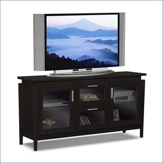 Bedroom : Awesome Rustic Tv Stand Oak Tv Cabinet Cherry Tv Stand With Regard To Most Recently Released Oak Tv Cabinets For Flat Screens (Photo 5384 of 7825)