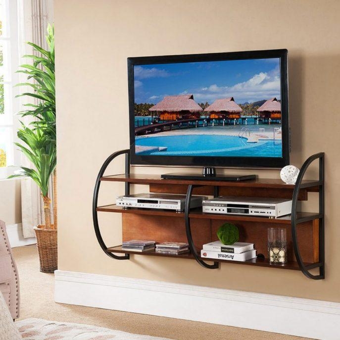 Featured Photo of The Best Dark Wood Tv Stands