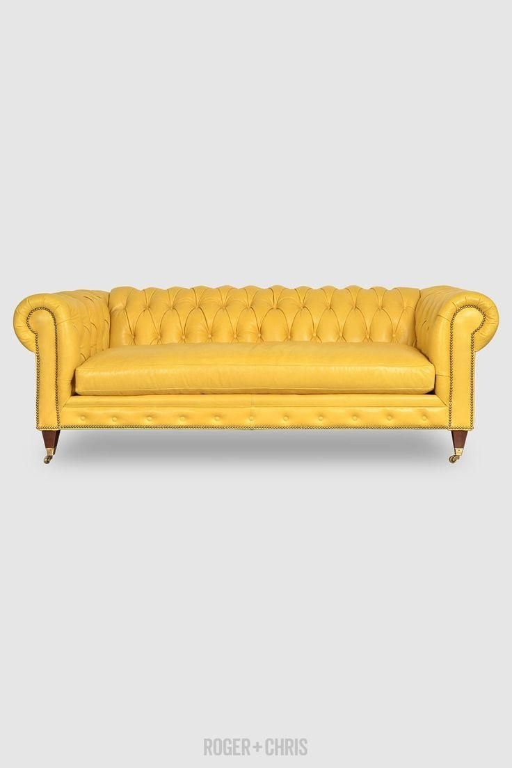 Bench. Leather Bench Sofa: Best Yellow Leather Sofas Ideas Only In Leather Bench Sofas (Photo 6 of 22)