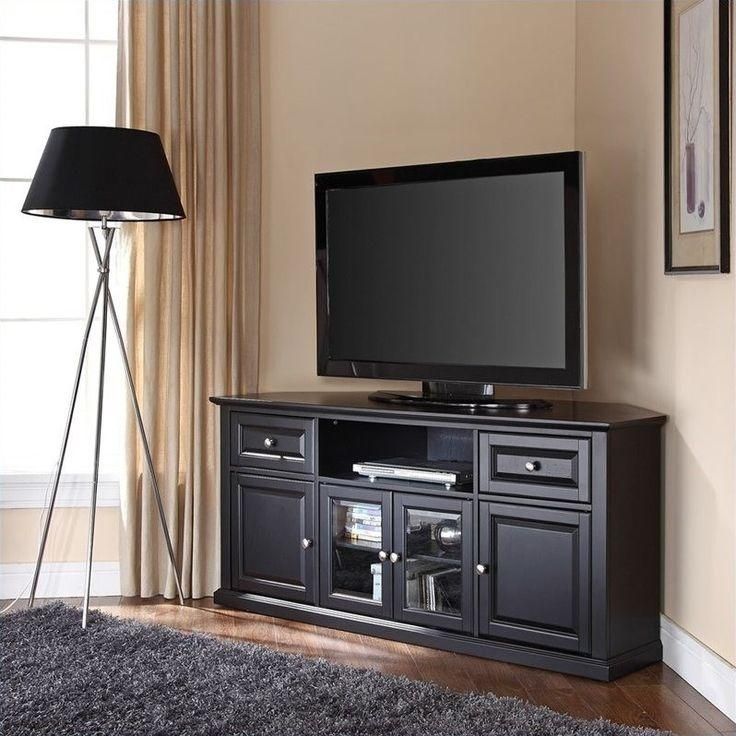Best 25+ Black Corner Tv Stand Ideas On Pinterest | Tv Stand With Regard To Recent Tv Stands For Large Tvs (Photo 1 of 20)