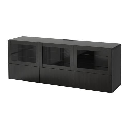 Bestå Tv Unit With Doors And Drawers – Lappviken/sindvik Black Throughout Recent Black Tv Cabinets With Doors (Photo 5357 of 7825)