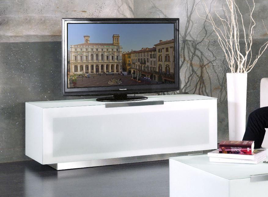 Bio Bergamo Modern White Tv Stand Made In Italy With Best And Newest Modern White Tv Stands (Photo 1 of 20)