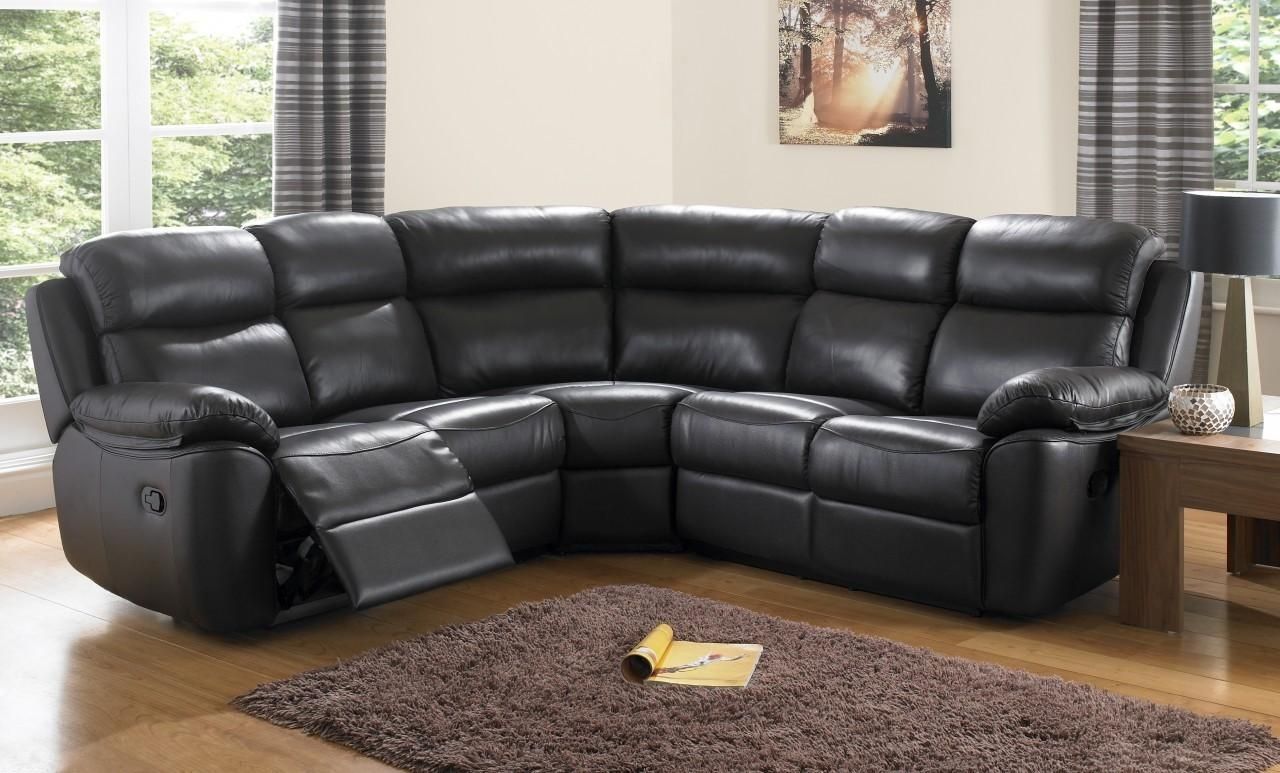 Black Leather Corner Sofas – S3net – Sectional Sofas Sale : S3net Inside Large Black Leather Corner Sofas (Photo 5 of 22)