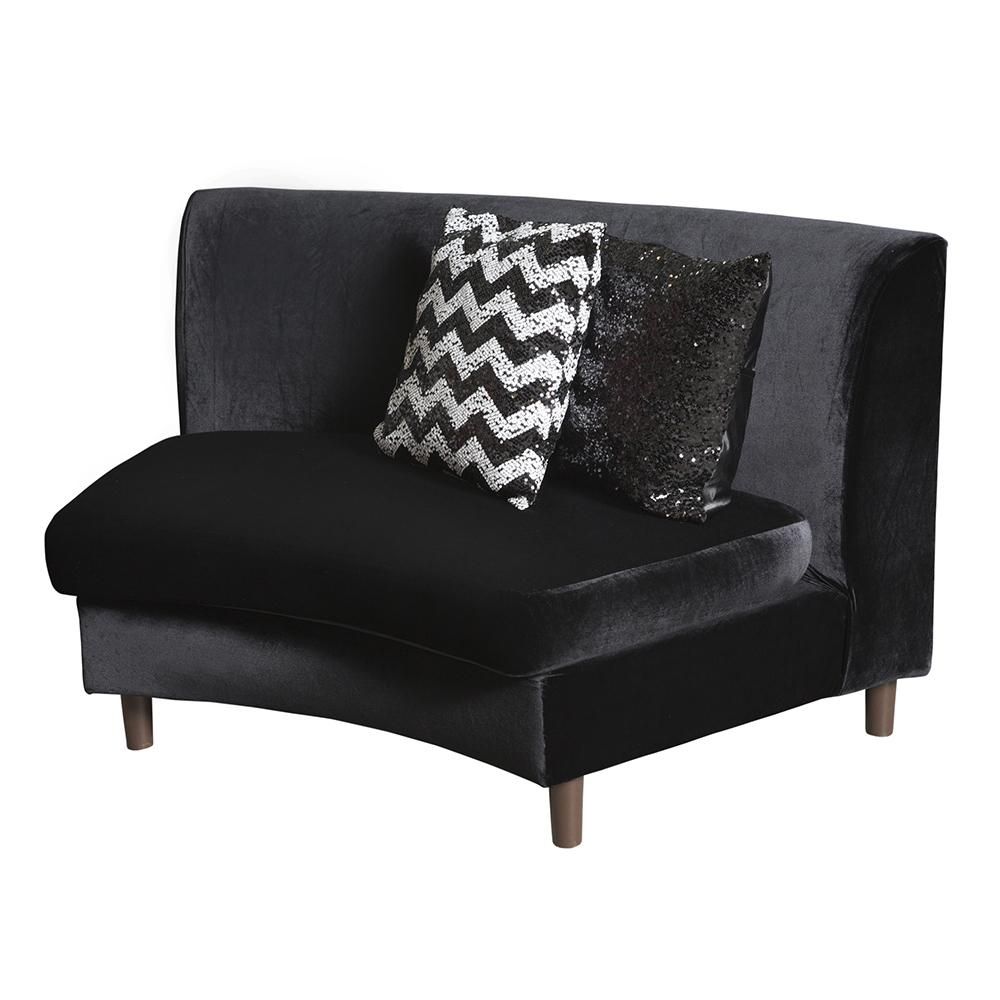 Black Velvet Sofa Collection – Nüage Designs Pertaining To Black Velvet Sofas (View 2 of 20)