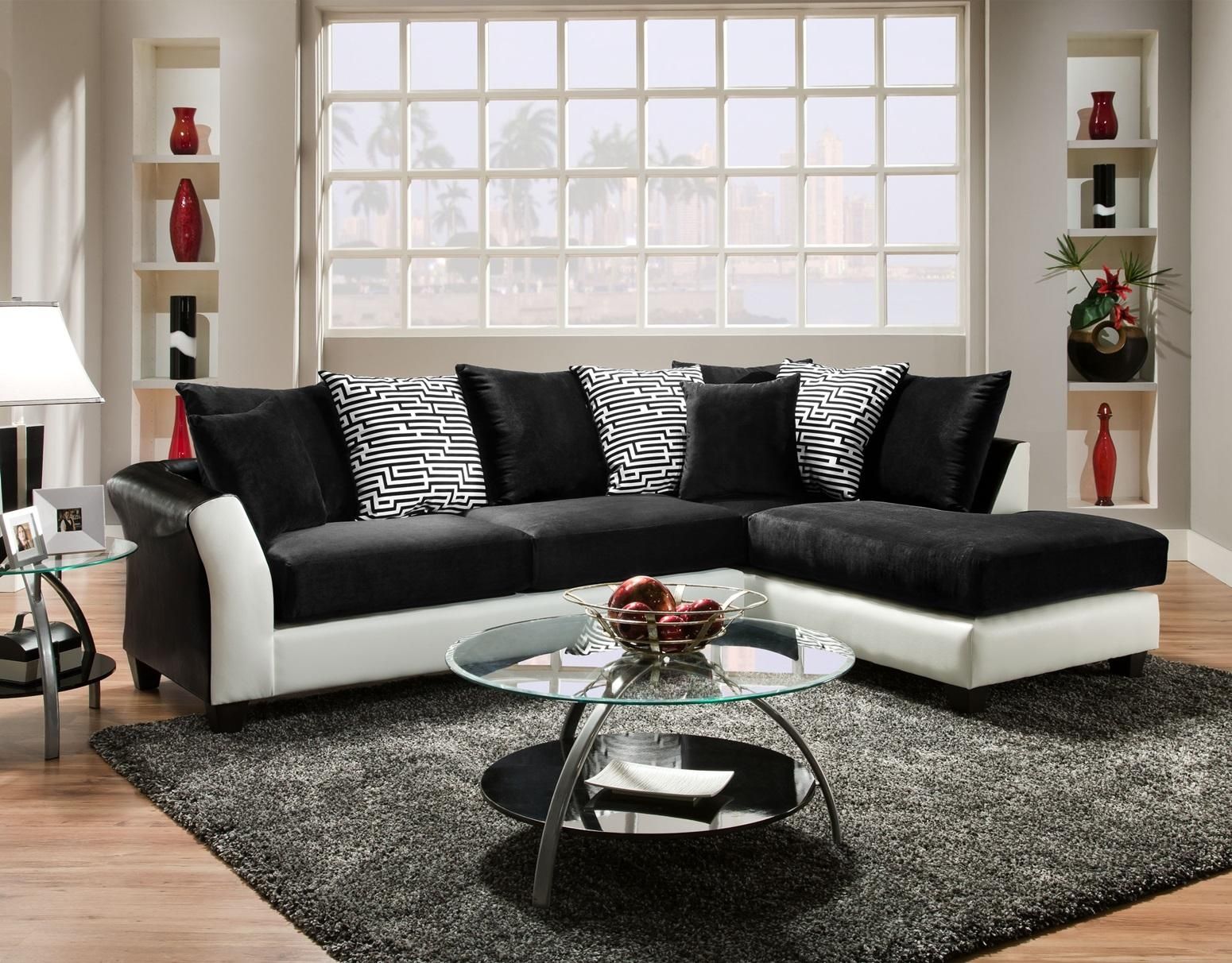 Black White Sofa And Hand More Views Regarding White And Black Sofas (Photo 18 of 21)