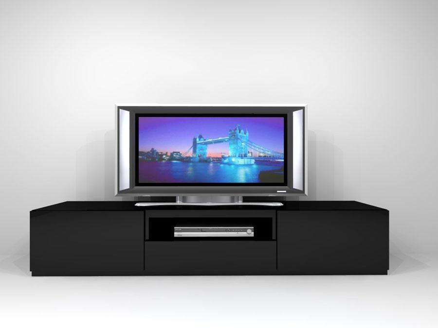 Featured Photo of 20 The Best Large Black Tv Unit