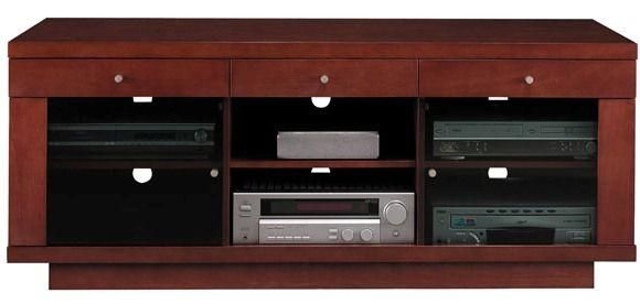 Bush Vs13588 03 Cognac Maple Finish Edgewood Collection Flat Panel For Best And Newest Maple Tv Stands For Flat Screens (Photo 5164 of 7825)