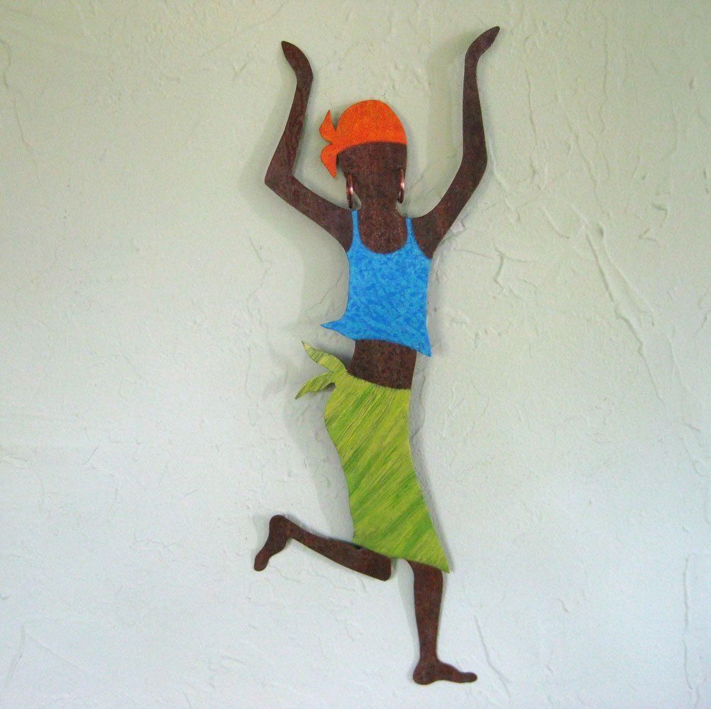 Buy A Hand Made Metal Art Wall Sculpture Caribbean Dancer Wall Pertaining To Caribbean Metal Wall Art (Photo 4 of 20)