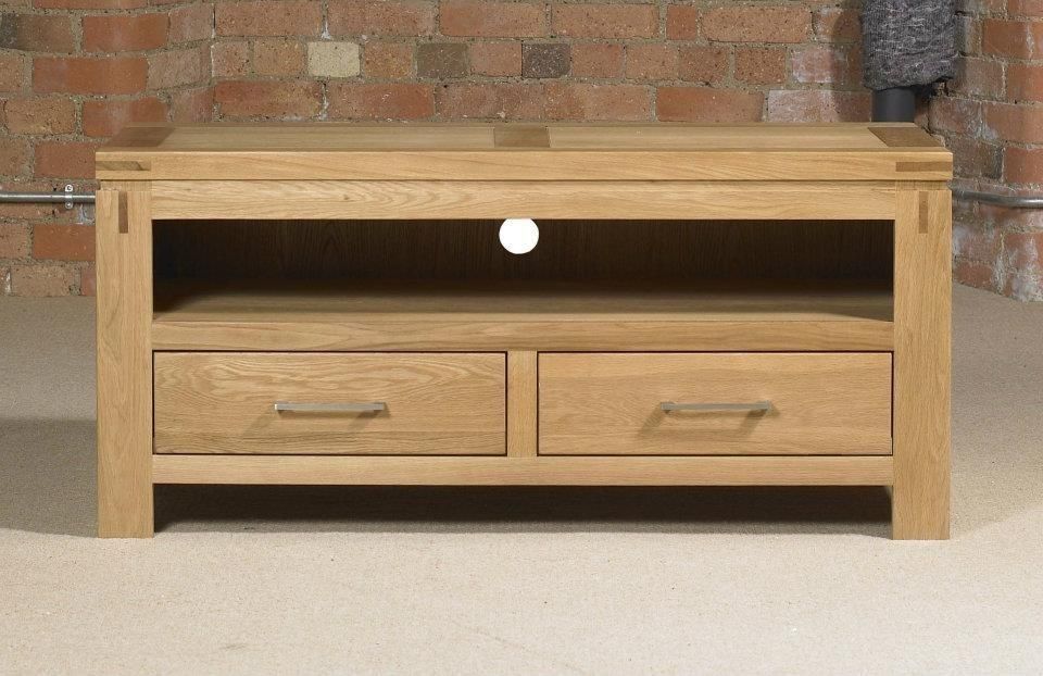 Canterbury Contemporary Oak Small Tv Unit | Oak Furniture Uk For Most Up To Date Small Oak Tv Cabinets (Photo 5417 of 7825)