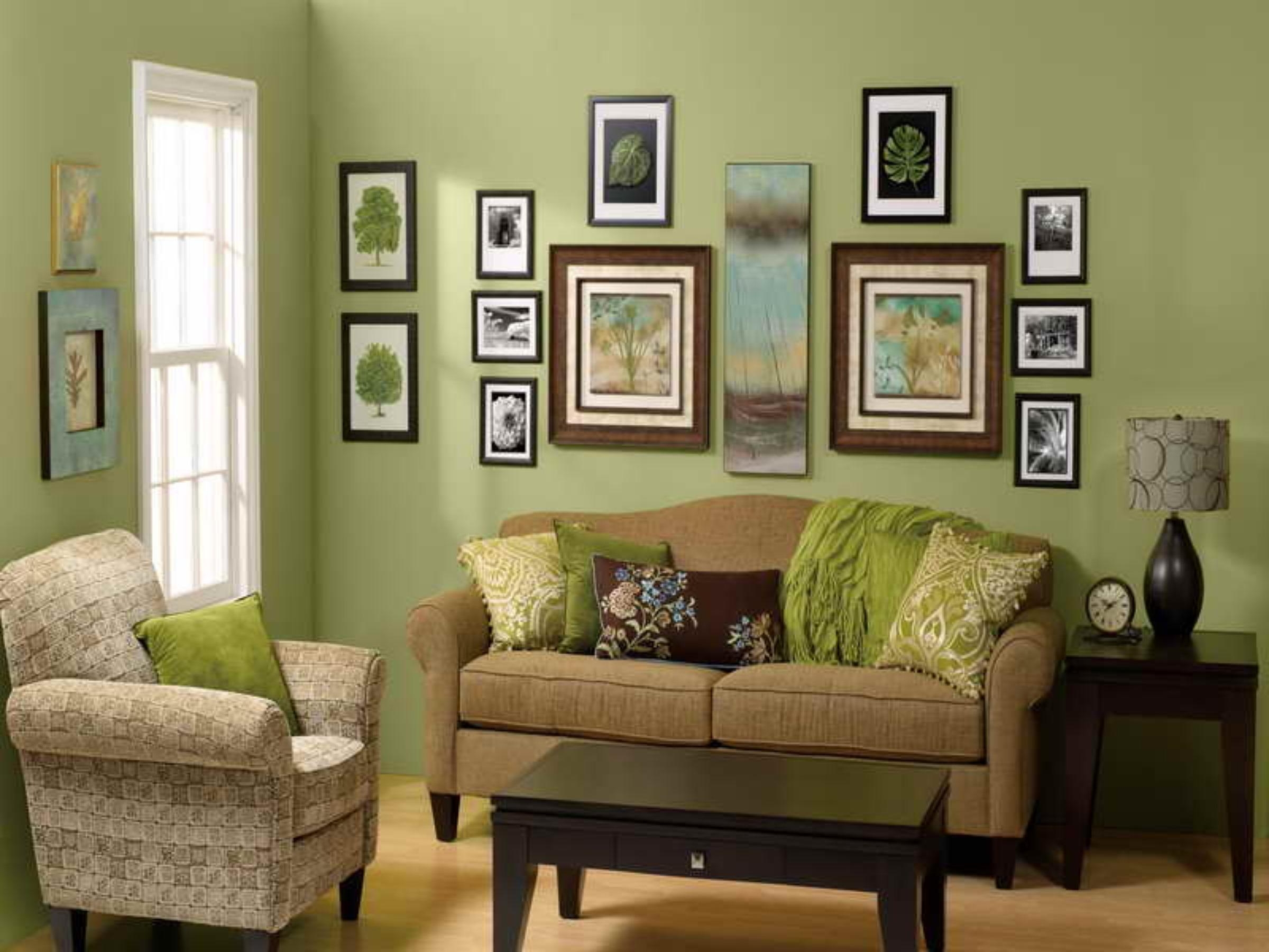 Charming Green Living Room Ideas With Green Walls Living Room Pertaining To Wall Art For Green Walls (Photo 1 of 20)