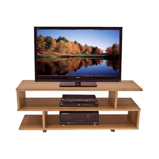 Contemporary S Shape Wooden Tv Stand Tv Stands Brown Vermont Woods Inside Most Recently Released Modern Wooden Tv Stands (Photo 5201 of 7825)