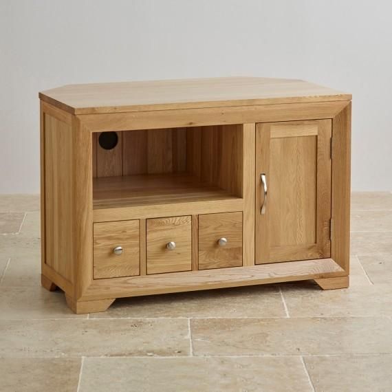 Corner & Widescreen Tv Cabinets | Oak Furniture Land Pertaining To Most Current Oak Corner Tv Stands (Photo 5062 of 7825)