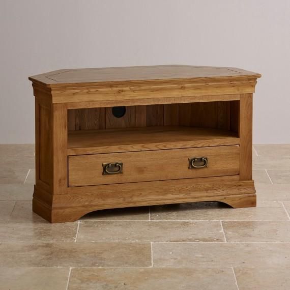 Corner & Widescreen Tv Cabinets | Oak Furniture Land Throughout Most Recent Oak Corner Tv Stands (Photo 5065 of 7825)