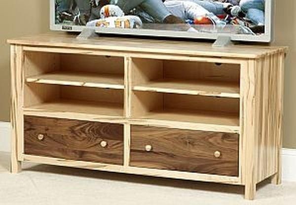 Cornwell Large Wormy Maple/walnut Tv Stand – Amish Oak Furniture Intended For Most Up To Date Maple Wood Tv Stands (Photo 4811 of 7825)