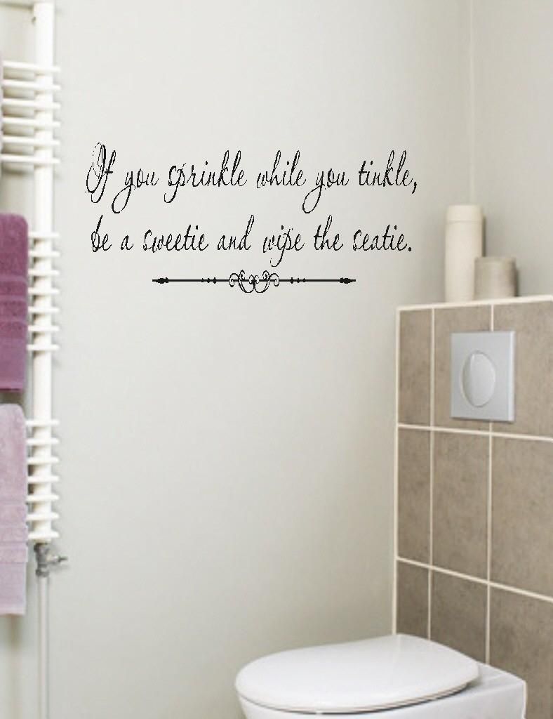 Cute Quotes For Walls Bathroom Wall Art Sayings (View 16 of 20)