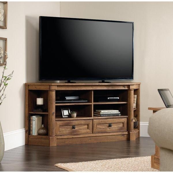 Darby Home Co Sagers Corner 61" Tv Stand & Reviews | Wayfair For Most Recent Corner Tv Tables Stands (View 4 of 20)