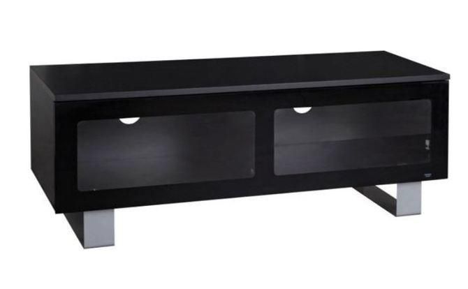 Dealdey – Black Glass Slimline Tv Stand | Argos Within Most Up To Date Slim Line Tv Stands (View 14 of 20)