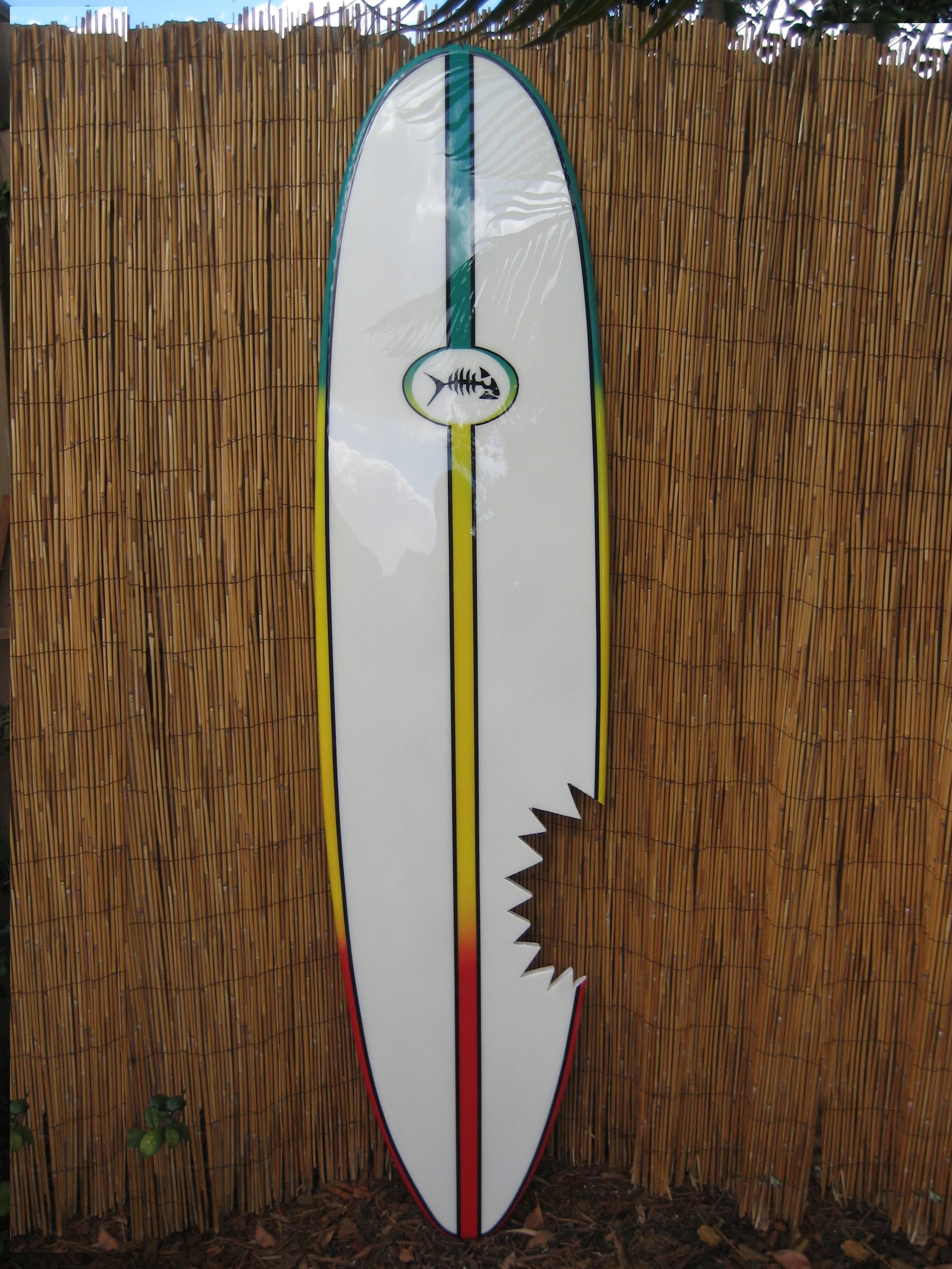 Decorative Wood Surfboard Art Wall Surf Surfboard Decor Inside Surf Board Wall Art (Photo 16 of 20)